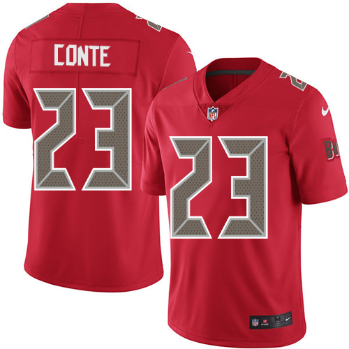 Nike Buccaneers #23 Chris Conte Red Men's Stitched NFL Limited Rush Jersey